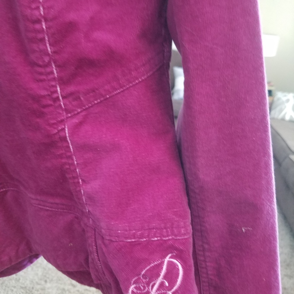 Structured three-button corduroy jacket, Rusty - Picture 3 of 3